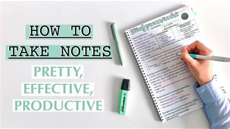 how to take NOTES that will score you an A+ in exams ️.